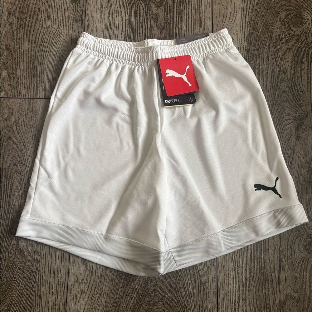 Puma kids  White Soccer Shorts